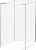 Marketing Holders Acrylic Plinth Display Riser Box with One Open Side Versatile Clear Column 12″ x 12″ x 24″ No Lid Merchandise Socle or Storage Bin or Retail Product Riser No Assembly