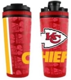 WinCraft Kansas City Chiefs Red 26oz 4D Stainless Steel Ice Shaker