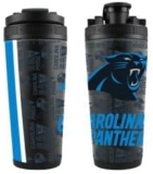 Carolina Panthers Black 26oz 4D Stainless Steel Ice Shaker
