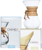 CHEMEX Bundle – 6-Cup Classic Series – 100 ct Square Filters – Exclusive Packaging