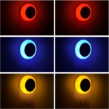 6 Pack LED Night light, LED night lights plug into wall with dusk to dawn sensors, plug in night lights for kids room, bedroom, bathroom, baby nursery,Stair Lights, Hallway Light, Red, Blue, Amber