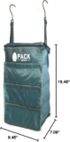 Pack Gear Hanging Luggage Organizer – Our Carry On Closet Insert Fits Any Carry-On – Our Hanging Luggage Organizer Uses Velcro to Allow Quick Access to your Clothes (Solid Green, Carry-On Size)