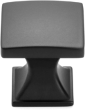 KOOFIZO 30 Pack Matte Black Cabinet Knobs Black Drawer Knobs K09 Square Single Hole Cabinet Pulls for Cabinets Drawers Dresser Cupboard Bedroom Closet Bathroom Vanity