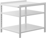 Yamazaki Home Tower Adjustable Steel Kitchen Storage Rack – Heavy-Duty Shelves for Hot Plates, Pans, and Pots, Versatile Under-Sink Or Cabinet Organizer, 14″ – Steel