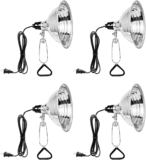 Simple Deluxe Clamp Lamp Light with 8.5 Inch Aluminum Reflector up to 150 Watt E26 (no Bulb Included) 6 Feet 18/2 SPT-2 Cord, 4-Pack
