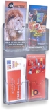 Azar Displays 252063 9.5″ W x 16″ H Four Pocket Wall Mount Brochure Holder (2 Pack)