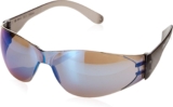 MCR Safety CL118 Checklite Polycarbonate Blue Mirror Lens Safety Glasses with Spatula Temple