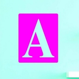 Design with Vinyl US V JER 2993 1 Top Selling Decals Alphabet Letter A Wall Art Size X 12 Inches Color: Multi, 12″ x 12″