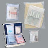 (20 pcs, 4 Sizes) Travel Luggage Organizer Bags, 4 Mil Slider Zip Plastic Clothing Packaging Bags, Travel/Home Storage and organizing pouches, Space Saver Bag (6”x9”-14‘’x18”)