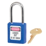 Master Lock 410BLU Lockout Tagout Safety Padlock with Key