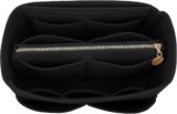 LEXSION Felt Purse Bag Organizer Insert with zipper Bag Tote Shaper Fit Speedy Neverful PM MM