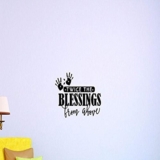 Design with Vinyl US V JER 3748 1 Top Selling Decals Twice The Blessings From Above Wall Art Size: 12 Inches X 18 Inches Color: Black, 12″ x 18″