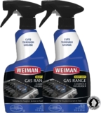 Weiman Heavy Duty Gas Range & Stove Top Cleaner and Degreaser – 2 Pack, 24 Ounces with MicroFiber Cleaning Towel