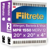 Filtrete High Performance Air Filter 1550 MPR, 20 in x 20 in x 4 in – 1 Units per Case