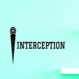 Design with Vinyl US V JER 3578 1 Top Selling Decals Interception Wall Art Size X 12 Inches Color: Black, 12″ x 12″