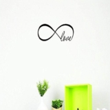 Design with Vinyl US V JER 3502 2 Top Selling Decals Infinity Love Wall Art Size: 12 Inches X 30 Inches Color: Black, 12″ x 30″