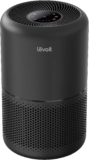 LEVOIT Air Purifier for Home Allergies Pets Hair in Bedroom, Covers Up to 1095 ft² by 56W High Torque Motor, 3-in-1 Filter with HEPA Sleep Mode, Remove Dust Smoke Pollutants Odor, Core300-P, Black