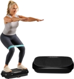 LifePro Waver Mini Vibration Plate Exercise Machine – Portable Full Body Vibration Platform for Home & Travel Workouts, Weight Loss, Toning & Wellness, with 2 Loop Bands & 4 Resistance Bands