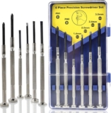 6 PCS Precision Screwdriver Sets, Eyeglass Repair Kit Screwdriver, Mini Screwdriver Set, Flat Head and Philips Head Screwdriver Sets, With 6 Different Sizes, Suitable For Watch, Electronic Repairs