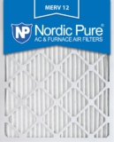 Nordic Pure 10x20x1 (9 1/2 x 19 1/2 x 3/4) Pleated MERV 12 Air Filters 3 Pack