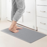 Anti Fatigue Kitchen Mat for Floor by DAILYLIFE, 2/5″ Thick Kitchen Floor Mat, Standing Comfort Mat for Home, Office, Garage, Non-Slip Bottom, Cushioned, Waterproof & Easy-to-Clean (17.7″ x 29″, Grey)
