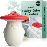 Fridge Deodorizer by OTOTO – Baking Soda Fridge, Refrigerator Deodorizer, Baking Soda Odor Absorber, Cute Gifts, Cute Kitchen (Mushroom)