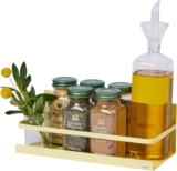 Yamazaki Home Plate Magnetic Spice Storage Rack Organizer for Fridge – Steel