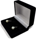 Black Velvet Lift Top Jewelry Box in Display Case …