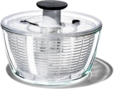OXO Good Grips Glass Salad Spinner, Large/6.22 Quart, Clear
