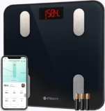 Etekcity Smart Scale for Body Weight, Digital Bathroom Weighing Machine Fat Percentage BMI Muscle, Accurate Composition Analyzer People, Bluetooth Electronic Measurement Tool, 400lb