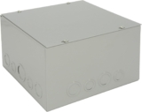 Industries JB-3961-KO Steel NEMA 1 Sheet Metal Junction Box 10 L x 10 W x 6 D, Gray