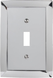 Amerelle 61TCH Studio Wallplate, 1 Toggle, Chrome