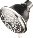 HotelSpa High-Power Ultra-Luxury 8-Setting Shower-Head by Top Brand Manufacturer (Brushed Nickel)